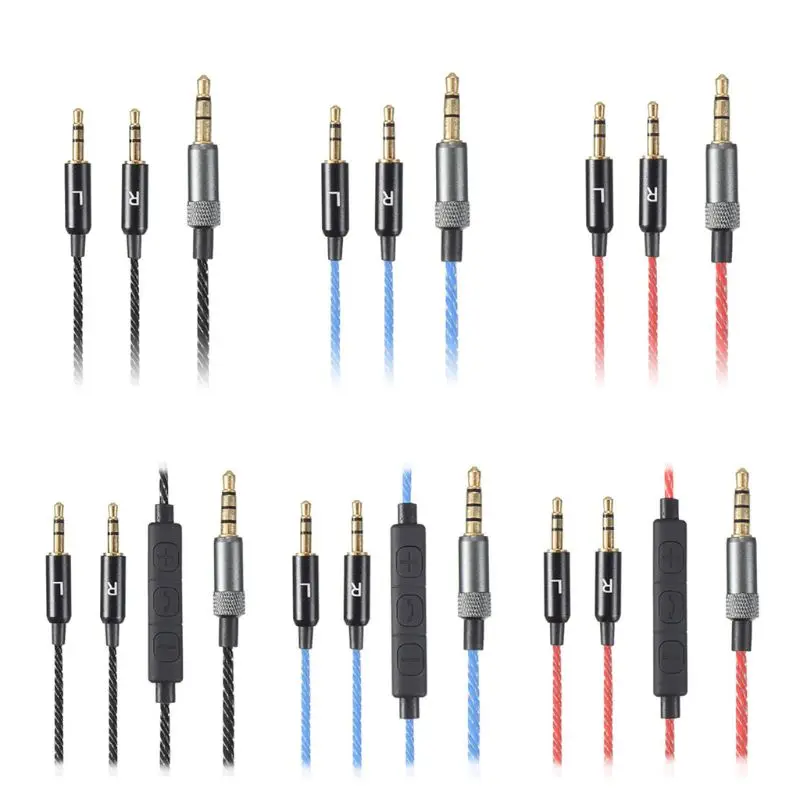 Premium Flexural Replacement 1.2m Audio Cable with Mic
