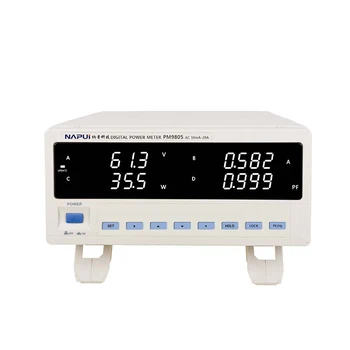 

AC LED parameter tester 3~600V voltage, current, power, frequency multi-function tester, with alarm system PM9801