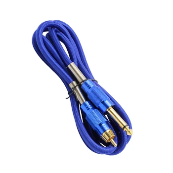 

1pcs new 4 colors RCA interface cable Tattoo Clip Cord Switch Hook Line For Conversion kit Tattoo Power Supply Free Shipping