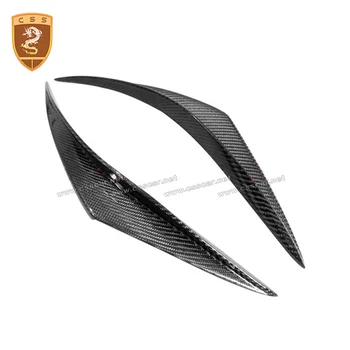 

Car Accessories 2Pcs/set Carbon Fiber Fit Front Bumper Lip Splitter Fin Air Knife For Chevrolet Corvette C7 Auto Body Kit Car