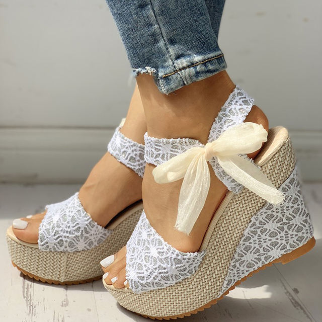 high heel wedges