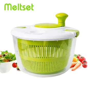

Salad Spinner Salad Tools Bowl Kitchen Accessories Manual Dryer for Vegatables and Fruits Home Mixer Gadgets Kitchen Tools