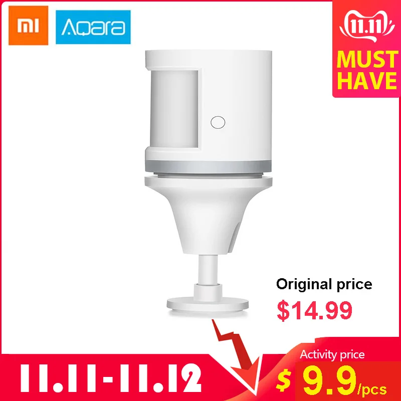 Aqara датчик человеческого тела и датчик интенсивности света s умный датчик движения Zigbee wifi беспроводная работа для Mi home APP