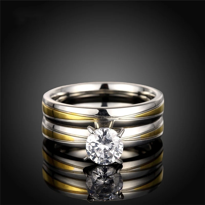 Sparkling Couple's Rings,