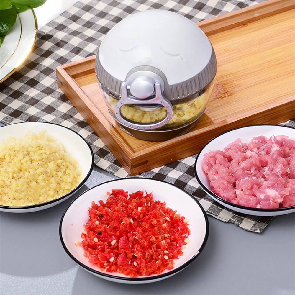 

Multifunction Vegetable Chopper Hand Pull Food Cutter Vegetable Fruit Twist Shredder Manual Meat Grinder Garlic Cutter