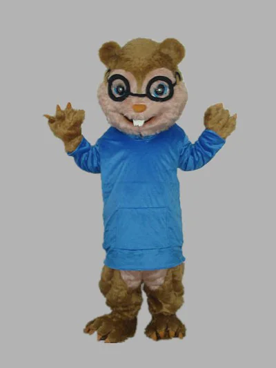 

New Style glasess squirrel plush doll Mascot Costume Adult Halloween Birthday party cartoon Apparel Cosplay Costumes