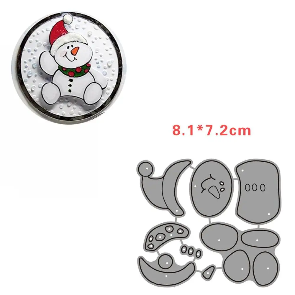 Рождественские штампы Санта Клауса alinacutle металлические Вырубные штампы гномов снеговика оленя пингвина новые Вырубные штампы для скрапбукинга - Цвет: 410