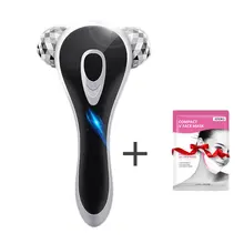 3D ролик для подтяжки лица ручной микротоковый косметический роллер для лица профессиональный для лица подтягивающий антивозрастной Массажер для всего тела в форме