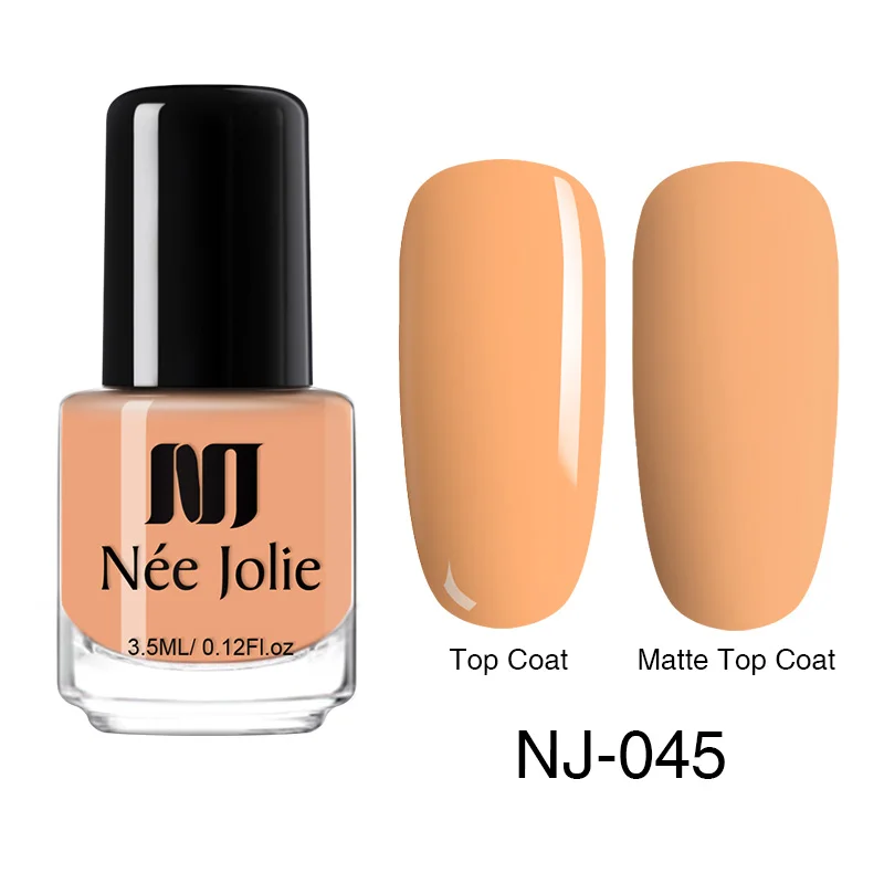 NEE JOLIE, 73 цвета, Одноцветный лак для ногтей, гибридный стойкий лак для маникюра, Декоративный Лак для ногтей, 3,5 мл - Цвет: 045