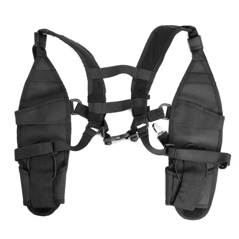 

Universal Double Radio Shoulder Holster Chest Harness Walkie talkie cover Intercom set Walkie-talkie backpack for Two Way Radio
