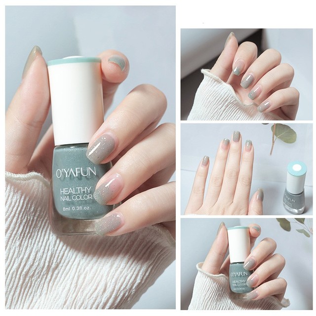 Colors Nail Polish Peel Off Normal Without Lamp Glitter Sequins Varnish Matte Quick Dry Waterproof Lasting Nail Polish