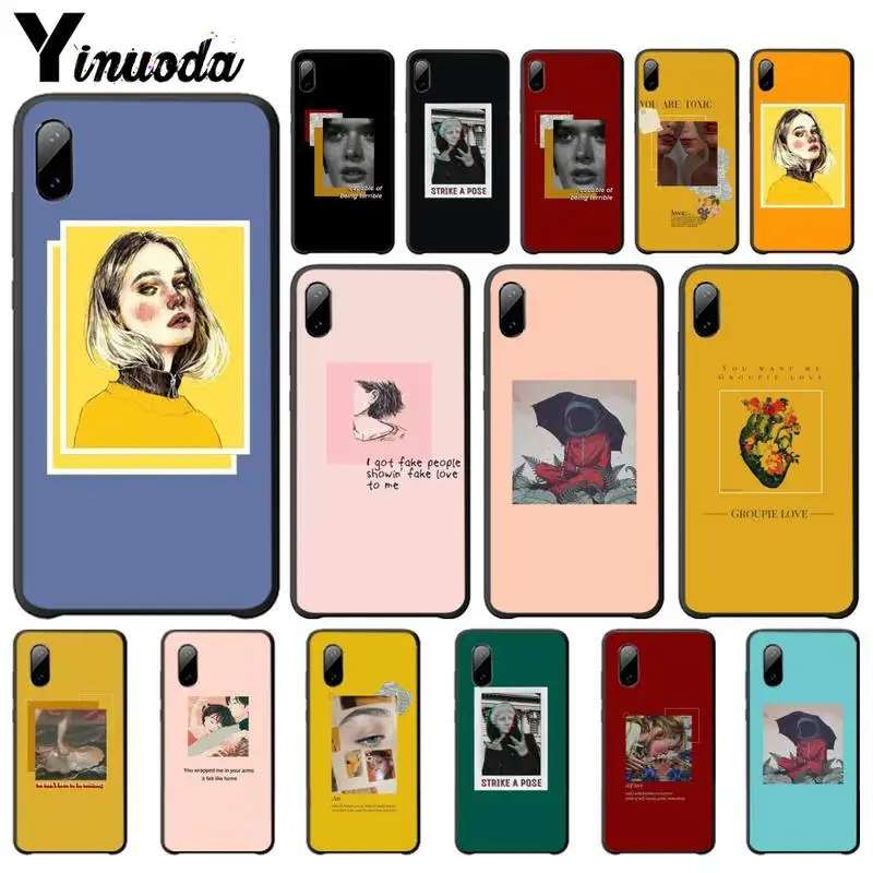 Великолепное эстетическое искусство розовый желтый чехол Роскошный для Samsung Galaxy