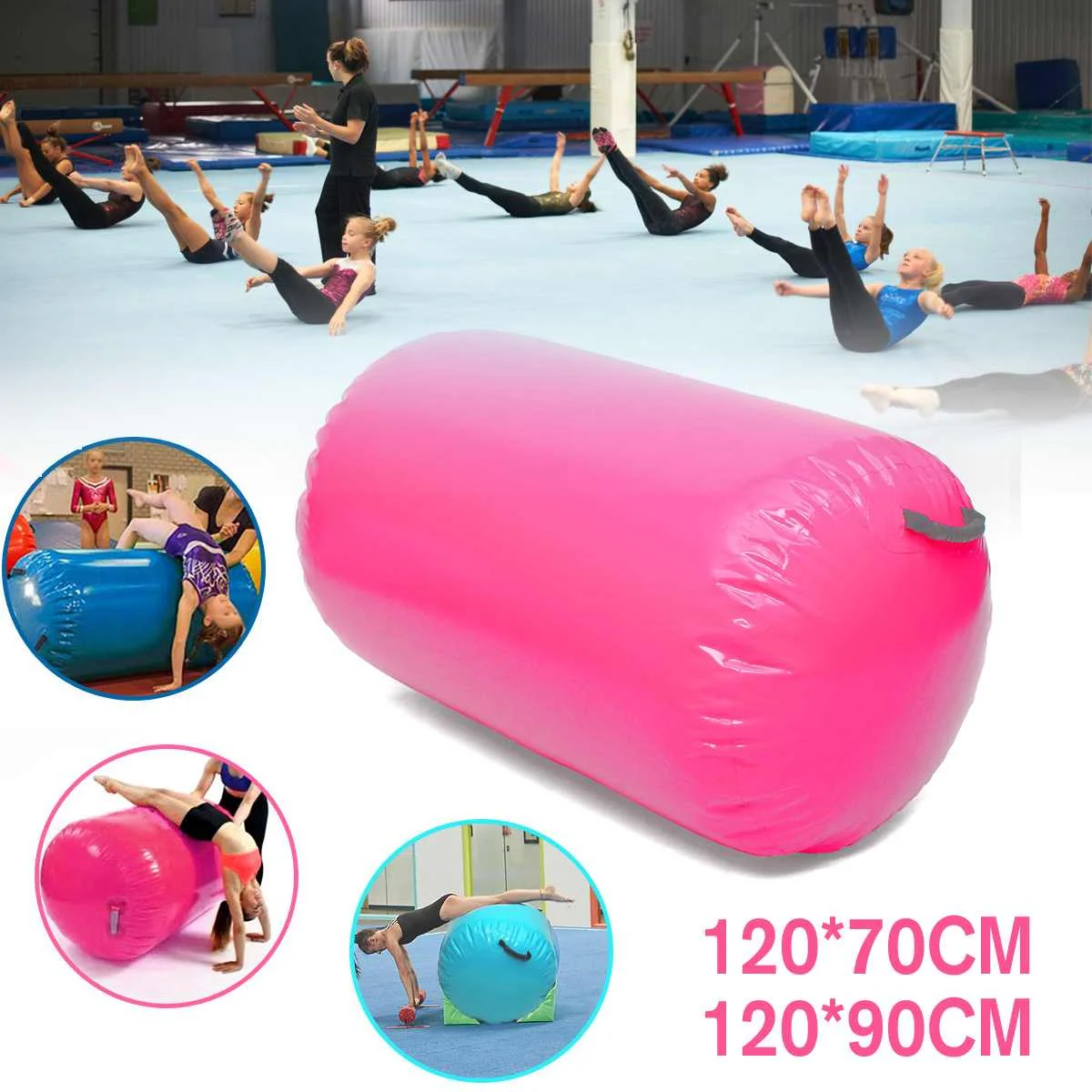 SGODDE 120x70cm/120x90cm AirTrack Inflatable Gymnastics Gym Air Mat