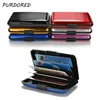 PURDORED 1 Pc Men Aluminum Bank Card Holder Blocking Hard Case Wallet Solid Credit Card Anti-RFID Scanning Protect Card Holder ► Photo 1/6