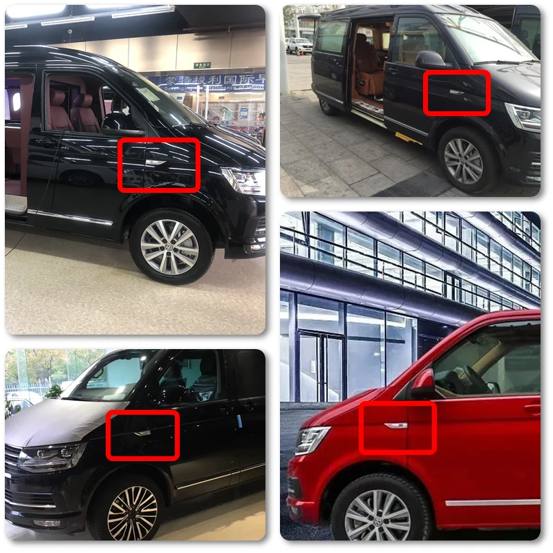 Подходит для VW Transporter T6 caravell Caddy MK4 янтарные светодиодные, боковые, габаритные фонари, индикатор повторителя, прозрачный/дымовой объектив