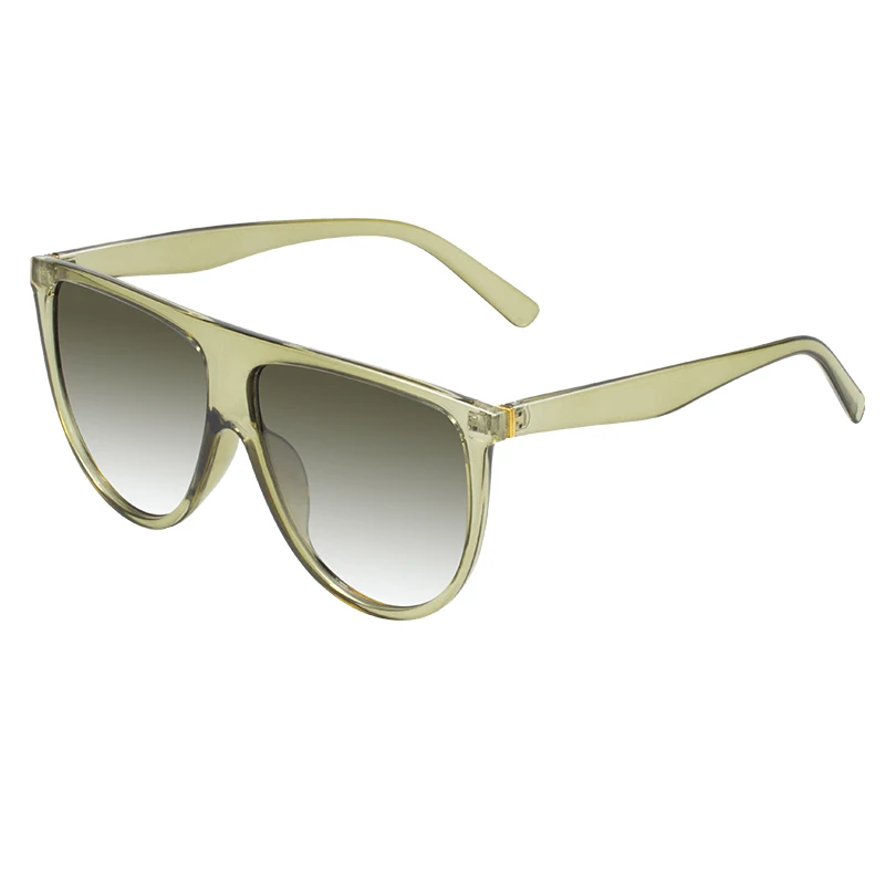 Ким солнечные очки в стиле Кардашьян, женские винтажные Ретро очки с плоским верхом, негабаритные Квадратные Солнцезащитные очки, роскошные брендовые солнцезащитные очки больших оттенков - Цвет линз: C6