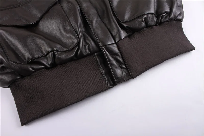 Mcikkny Men Pu Leather Bomber Jackets Coats Winter Motorcycle Air Force Leather Jackets Outwear Military (9)