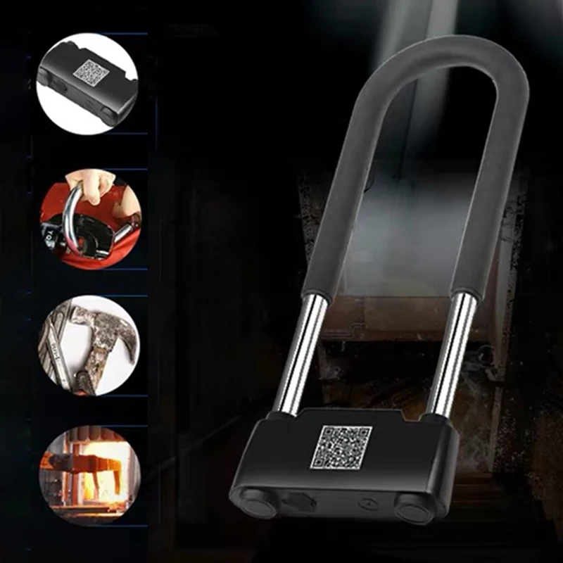 

Modern Anti-theft Padlock Smart Bluetooth Unlock U-Lock Door Keyless Practical
