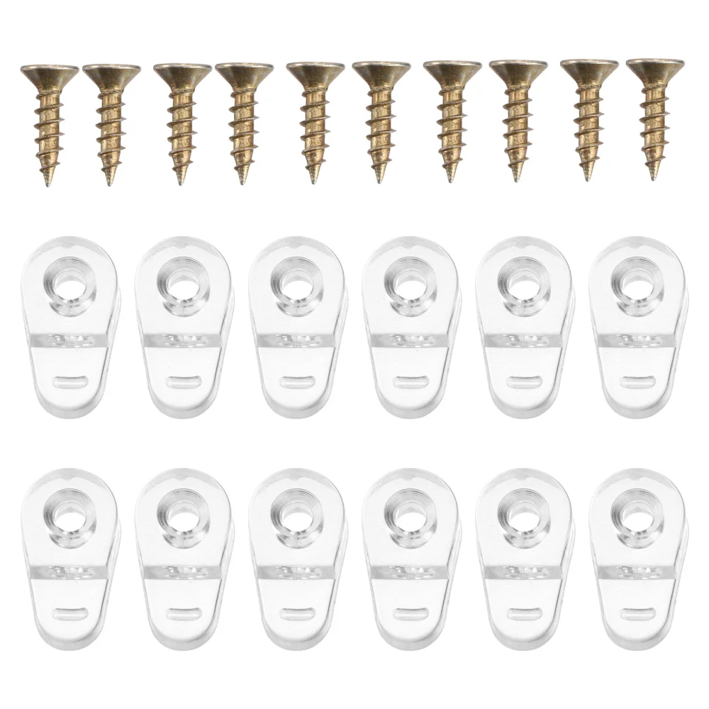Cabinet Mirror Retainer Door Clips Holders Window Buckles Brackets Screws Panel