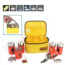 MeterMall Outdoor Condiment Bottle Set Sainless Steel Camping Barbecue Kitchen Accessory