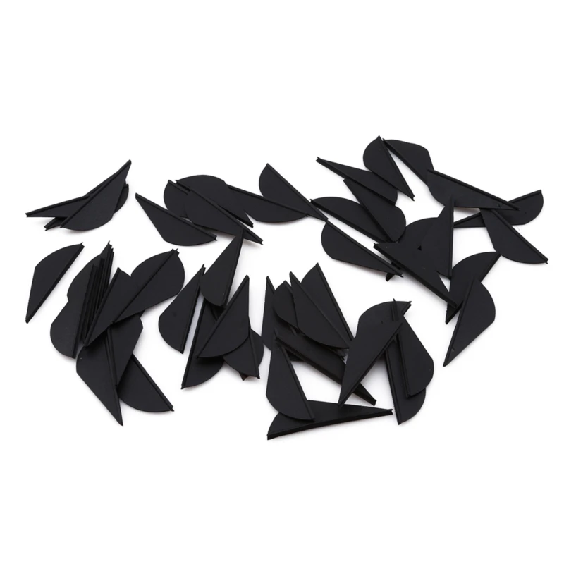 

Bow Arrow Accessory 50pcs Archery Arrow Feathers 2 Inches 6 Colors Water Drops Feathers Arrow Accessory Hunting