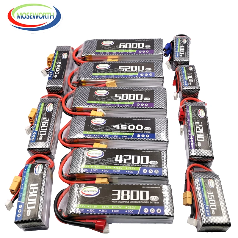 3S RC LiPo батарея 11,1 V 3000mAh 40C батареи 3S для RC самолета Whirlybird квадрокоптера дрона 11,1 V RC батареи литий-полимерные