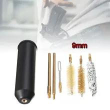 Портативный. 38/. 357/9 мм 7 шт огнестрельное оружие Запчасти огнестрельного оружия обслуживания винтовка набор чистящих средств для ухода за винтовка щеточная машинка страйкбола тактические инструменты