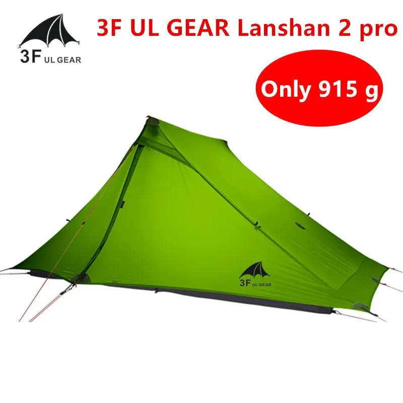 3F UL GEAR LanShan 2 pro палатка 2 человека уличная Сверхлегкая палатка 3 сезона профессиональная 20D нейлоновая двусторонняя силиконовая палатка