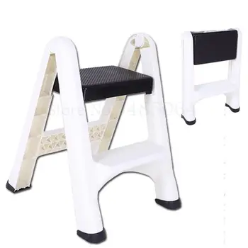 

Folding Ladder Two Step Ladder Stool Herringbone Dual-use Household Foot Climbing Stool Car Washing Stool Height Thickened