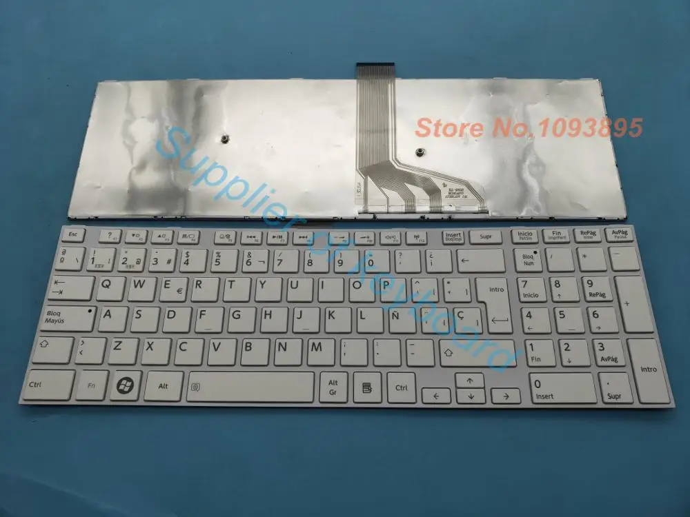 Новая испанская клавиатура для ноутбука Toshiba Satellite C75-A C75D-A C75dt-a C75t-A ноутбук белый |