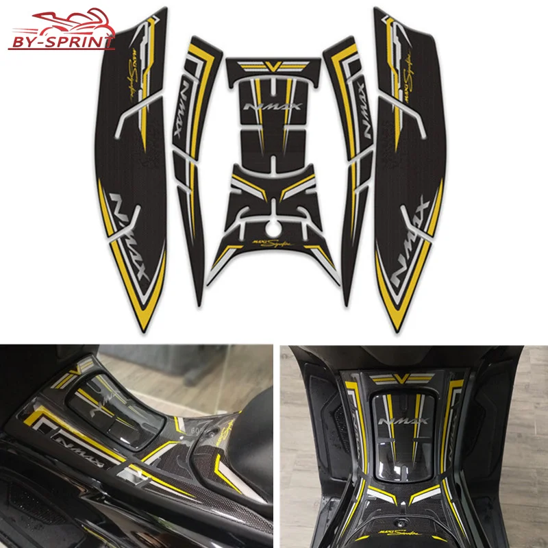 NEW Sale NMAX155 Motorcycle 3D Fuel oil Tank Stickers Pedal Side Tank Pad Decal Protector For YAMAHA N-MAX 155 nmax155 2020