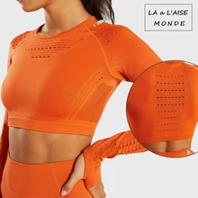 Женские белые спортивные топы для йоги, рубашки для йоги, топ для тренировок с длинными рукавами, фитнес-спорт, рубашки для тренировок, спортивная одежда для йоги