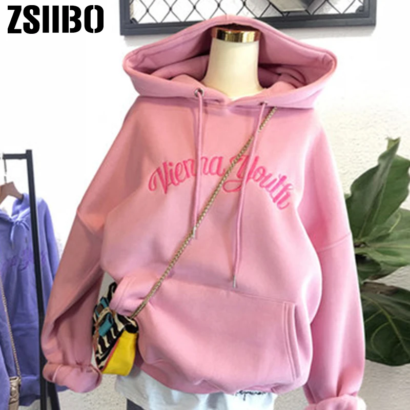 Толстовка Harajuku стиль свободные ins контрастная одежда с надписью Женская Куртка tide mschf с капюшоном утолщенная Толстовка Размер Уличная