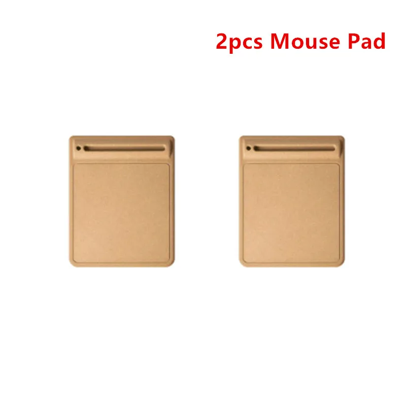 2pcs Xiaomi коврик для мыши водонепроницаемый дубовый эргономичный коврик для мыши с держателем для планшета подставка для телефона отверстие для проводных беспроводных игровых мышей - Цвет: 2pcs