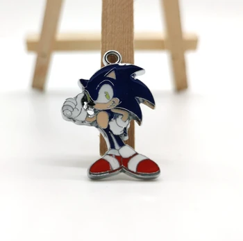 

Hot Sale 50 pcs Popular Sonic Charm Pendants DIY Jewelry Making Accessories For Best Gift D-180