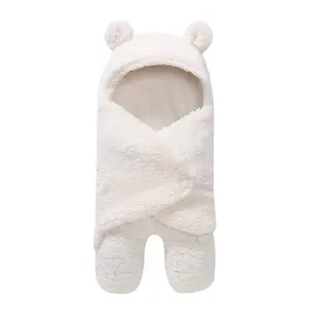 

Baby Blanket Warm Cartoon Ear Toddler Envelope Sw Winter Winter Newborn Sw Package Sleeping Bag Bed Crib Quilt Baby Blanket