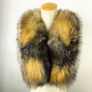 

Tatyana Furclub 2019 New Fashion Colourful Scarf Women Real Fur Scarf Women Natural Red Fox Fur Scarf Women Luxury Foulard Femme