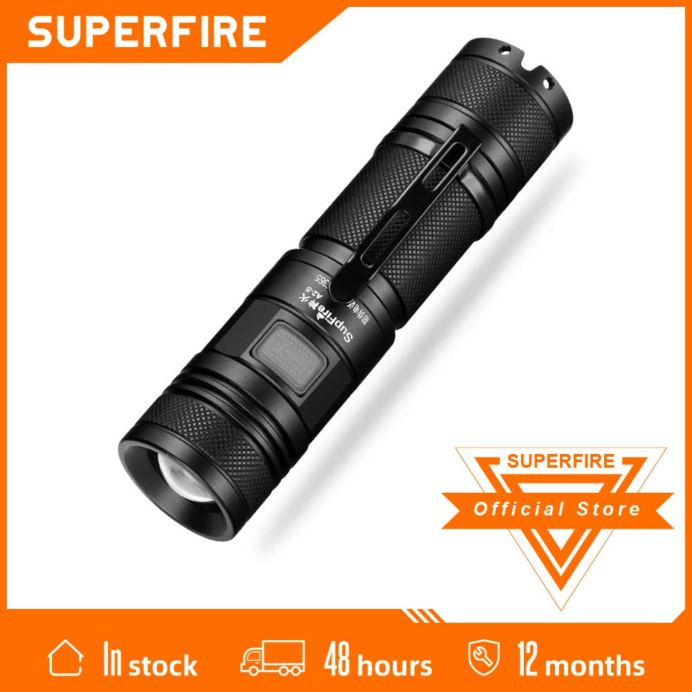 SupFire A2-S 15 Вт Cree xhp50 мощный фонарик с зумом USB заряжаемый 26650 Кемпинг Рыбалка фонарь