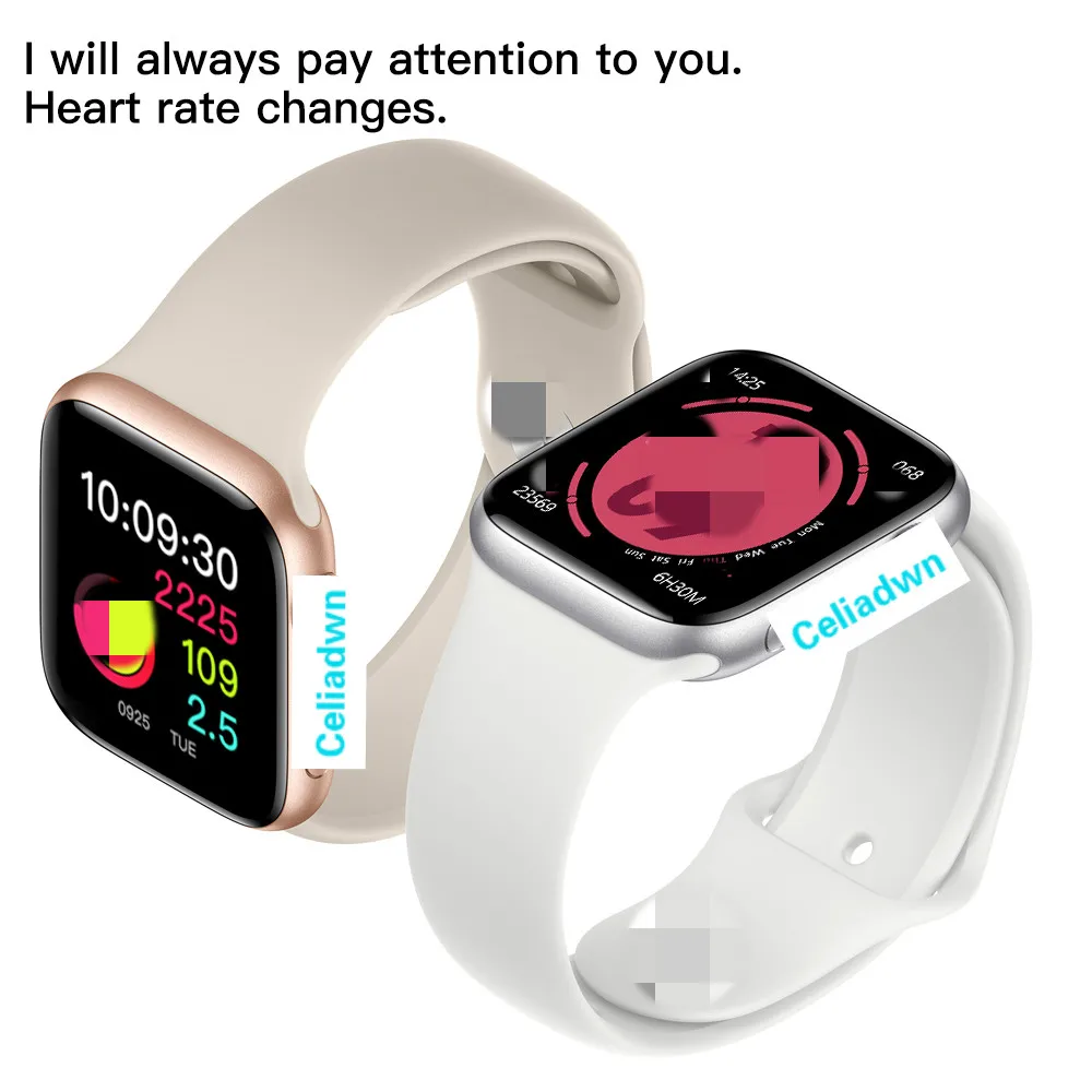 Серия 5 Смарт-часы IWO 12 40 мм Bluetooth SIRI SmartWatch для iPhone Android телефон монитор сердечного ритма ЭКГ PK IWO 8 9 10 11