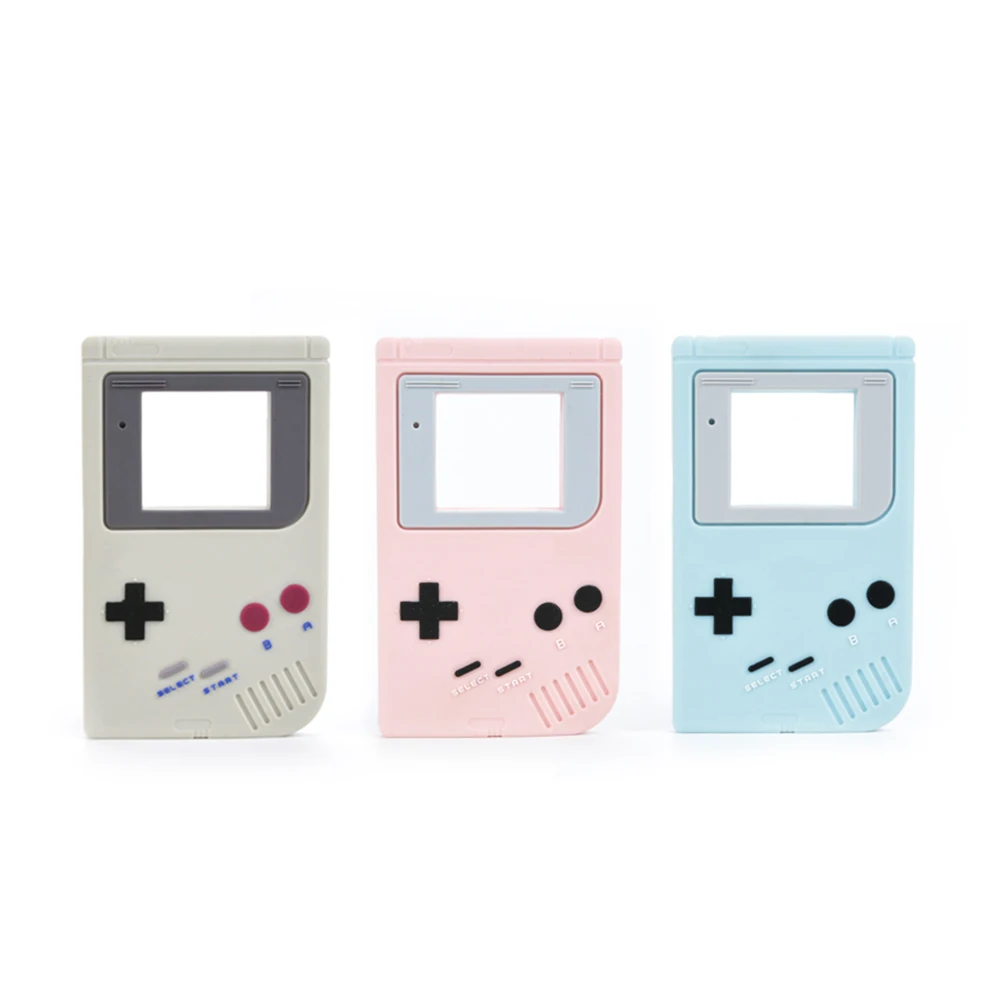 Модный мультяшный детский Прорезыватель 1 шт. Gameboy силиконовый для детей для прорезывания зубов игрушки соски-пустышки держатель Key chain автомобильные аксессуары цепочка для прорезывания зубов