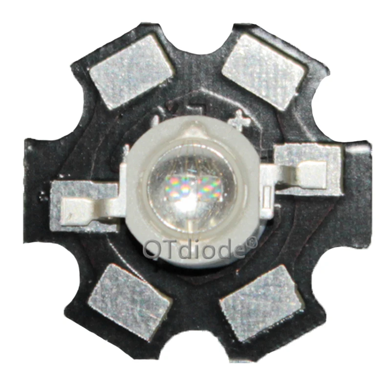 10pcs 3W Led Diode 3W 5W Light 2 Chips 3W 5W led diode Emitter Blue 450nm UV Diode 395nm IR 730nm 740nm high power UV lamp PCB
