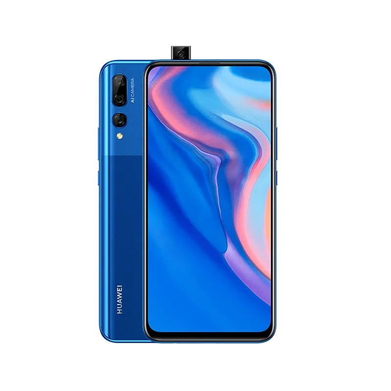 Huawei P Smart Z с глобальной версией, 4 ГБ, 64 ГБ, восьмиядерный смартфон Kirin 710F, авто всплывающая фронтальная камера, 6,59 дюйма, мобильный телефон, NFC - Цвет: Blue