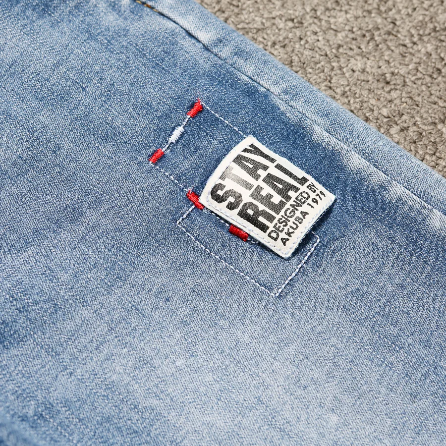 Женские XL-5XL больших размеров, женские джинсовые штаны от Harlan, эластичные синие женские штаны с эластичной резинкой на талии, прямые джинсы для женщин
