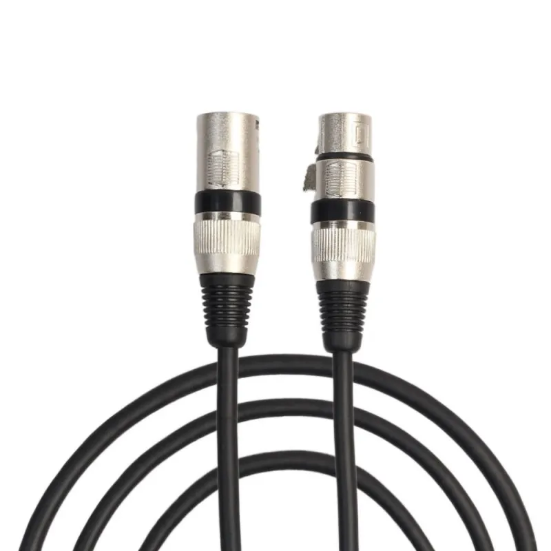 

Audio 6ft Patch Cable Cords DMX 1.8 Meters With 3-Pin Signal XLR Male To Female Connector Support For Microphone Stage Light