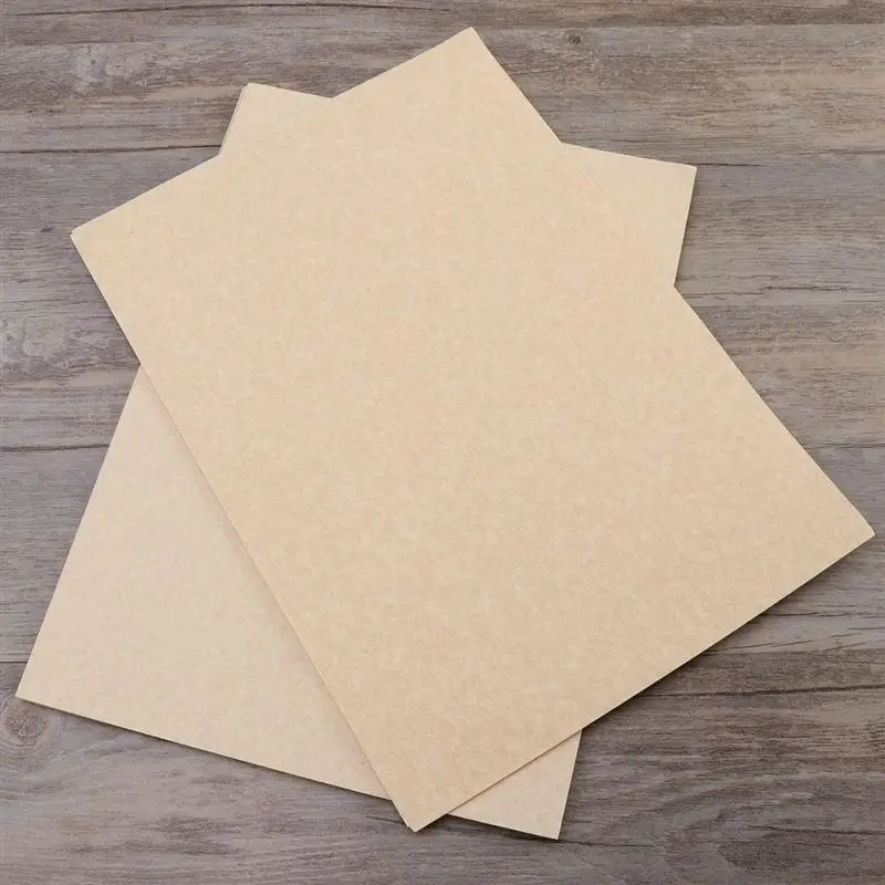 Acidea Pergamentpapier A4 - 100 Blatt Elfenbeinfarben, 90g/m² Für Urkunden & Lebensläufe