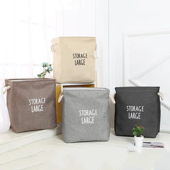 

1pcs Cloth Thickened Storage Boxes Container Dirty Laundry Basket Clothes Sundries Loundry Baskets Toy Storage Baskets Houseware