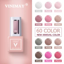 VINIMAY 60 Cor UV Unhas de Gel Unha Polonês vernis semi permanente Gel Lak Cartilha Gelpolish Embeber Off Nail Art Verniz Gel Manicure(China)
