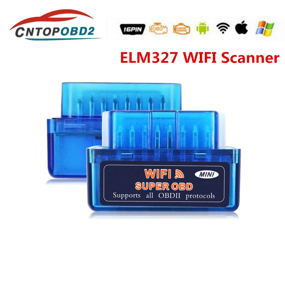 

Super OBD2 ELM327 V1.5 WIFI OBDII elm327 v1.5 Engine Check Code Reader Car Diagnostic Scanner For Android iOS Windows free ship