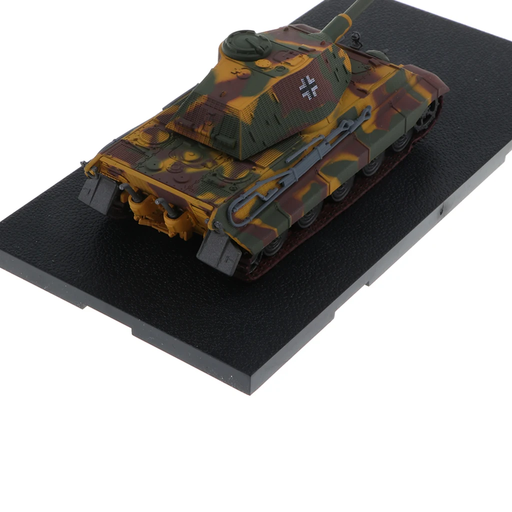 1/72 Scale Diecast King Tiger Battle Tank Model Collectibles, Kids Boys Birthday Gift, Home Office Decorations