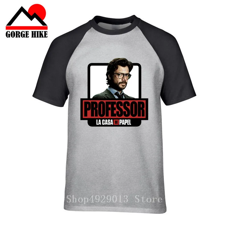

TV series La casa de papel Money Heist House of Paper 3D t-shirt Men summer Hip hop Casual t shirt Professor Short Sleeve Clothe